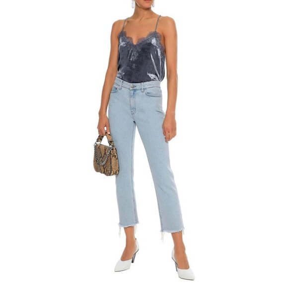 Cami NYC Tops - Cami NYC Lavender Velvet Silk Racerback Camisole S